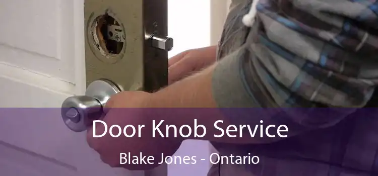 Door Knob Service Blake Jones - Ontario