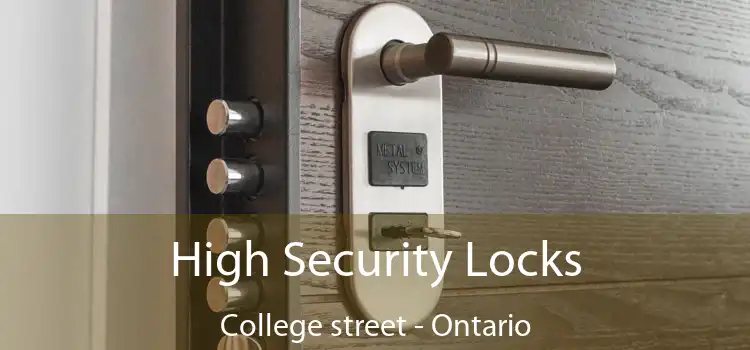 High Security Locks College street - Ontario